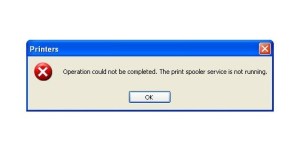 print spooler service is not running